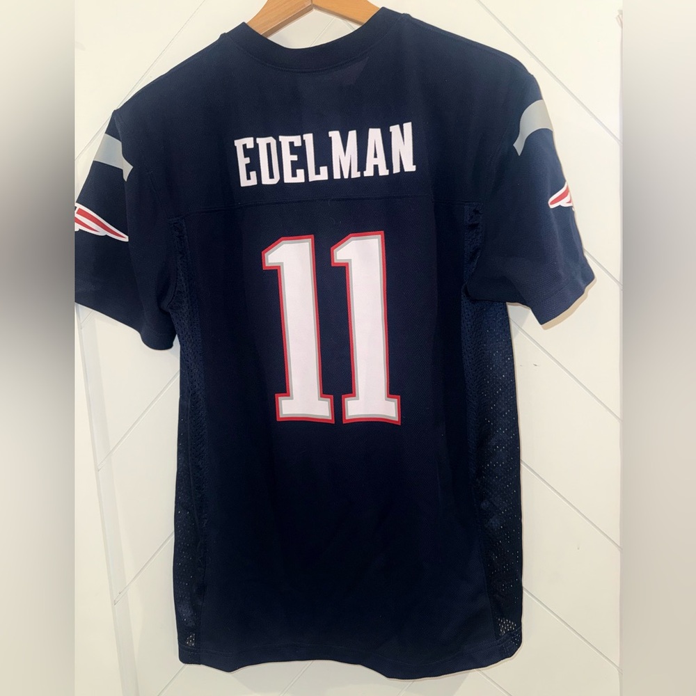 New England NFL Patriots Jersey 11 Edelman youth XL 18-20 super bowl play offs - Picture 2 of 11